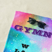 Personalisierte Gymnastik Crosswords Strand Handtu Strandtuch (Beispiel)
