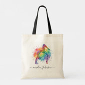 Personalisierte Gymnastik Glitter   Tragetasche (Rückseite)