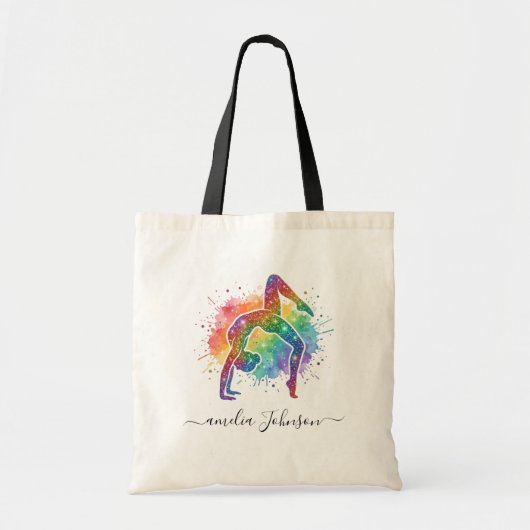 Personalisierte Gymnastik Glitter   Tragetasche (Vorne)