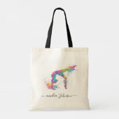Personalisierte Gymnastik Glitter   Tragetasche (Rückseite)