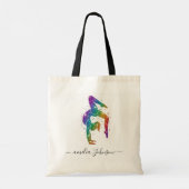 Personalisierte Gymnastik Glitter   Tragetasche (Rückseite)