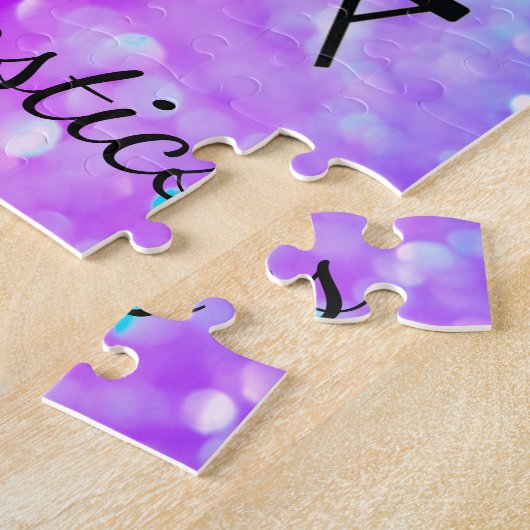 PERSONALISIERTE GYMNASTIK LILA BLAUE GRADIS PUZZLE (Seite)