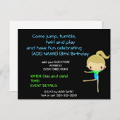 Personalisierte Gymnastik Party Einladungen (Vorne/Hinten)