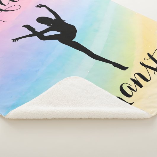 Personalisierte Gymnastik Regenbogen Gradient Sherpadecke (3/4)