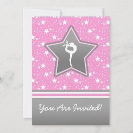 Personalisierte Gymnastik unter den Sternen in Ros Einladung