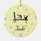 PERSONALISIERTE GYMNASTIKORNATIONEN KERAMIK ORNAMENT (Vorne)