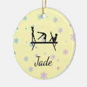 PERSONALISIERTE GYMNASTIKORNATIONEN KERAMIK ORNAMENT (Links)