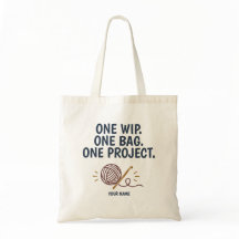 Personalisierte Häkelprojekt-Tasche