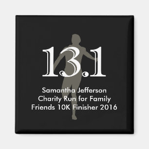 Personalisierte halbes Marathon-Andenken des Magnet