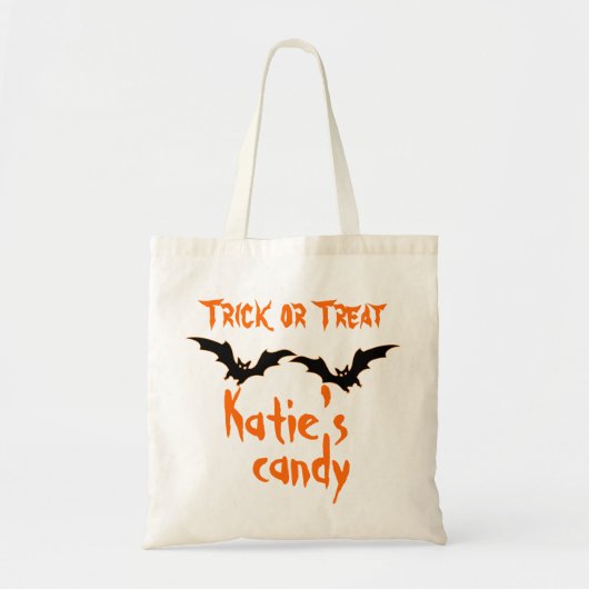 Personalisierte Halloween Candy Bag Tragetasche (Vorne)