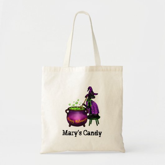 Personalisierte Halloween Candy Tote Bag Tragetasche (Vorne)