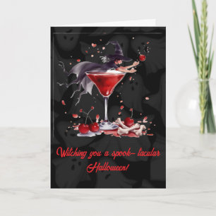 Personalisierte Halloween-Card - Spooky & Hexe Karte