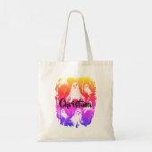 Personalisierte Halloween Cowgirl Squad Ghouls Tragetasche (Rückseite)