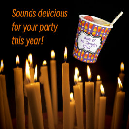 Personalisierte Halloween Crazy Candy Corn Pappbecher