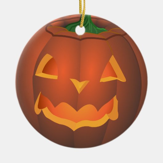 Personalisierte Halloween-Dekoration Keramikornament (Vorne)