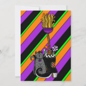 Personalisierte Halloween-Einladungen | Rotzunge u Einladung (Rückseite)