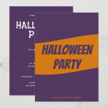 Personalisierte Halloween-Einladungskarte