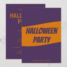 Personalisierte Halloween-Einladungskarte
