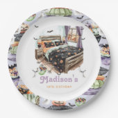 Personalisierte Halloween-Epoche Pappteller (Vorderseite)