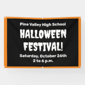 Personalisierte Halloween-Festivalbanner Banner (Horizontal)
