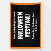 Personalisierte Halloween-Festivalbanner Banner (Vertikal)