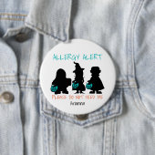 Personalisierte Halloween Food Allergie Alert Kids Button (Beispiel)
