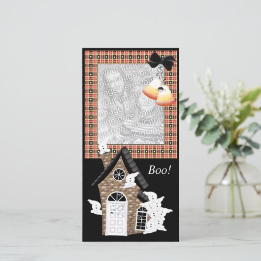 Personalisierte Halloween-Fotokarten (Stehend Vorderseite)