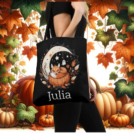 Personalisierte Halloween Fox und Ghost Tasche