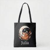 Personalisierte Halloween Fox und Ghost Tasche (Vorderseite)