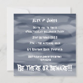 Personalisierte Halloween-Geister, Pumpkins und Sp Einladung (Rückseite)