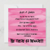 Personalisierte Halloween-Geister, Pumpkins und Sp Einladung (Rückseite)