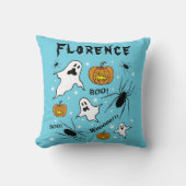 Personalisierte Halloween-Geister, Pumpkins und Sp Kissen (Vorderseite)