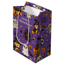 Personalisierte Halloween-Geschenktasche mit Namen