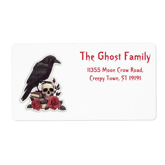 Personalisierte Halloween Ghosts Skull Floral (Vorne)