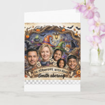 Personalisierte Halloween-Gruppe unheimlicher Hexe
