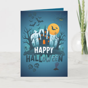 Personalisierte Halloween-Grußkarte Karte