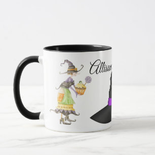 Personalisierte Halloween-Hexe Tasse