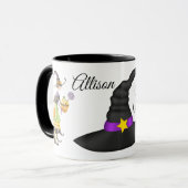 Personalisierte Halloween-Hexe Tasse (Vorderseite Links)