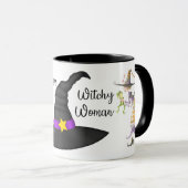 Personalisierte Halloween-Hexe Tasse (VorderseiteRechts)