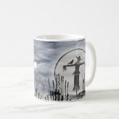 Personalisierte Halloween-Horror-Creepy-Scarecrow- Kaffeetasse (VorderseiteRechts)