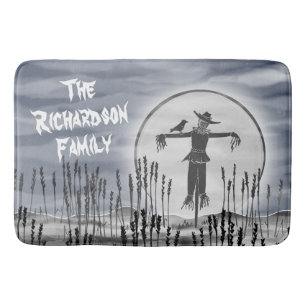 Personalisierte Halloween-Horror-Creepy-Skarecke Badematte