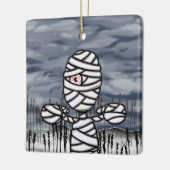 Personalisierte Halloween-Horror-Mummy Keramikornament (Links)