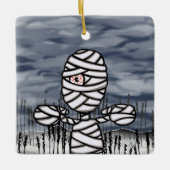 Personalisierte Halloween-Horror-Mummy Keramikornament (Vorderseite)