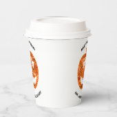 Personalisierte Halloween-Jack-o'-Lantern-Word-Wol Pappbecher (Links)