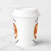 Personalisierte Halloween-Jack-o'-Lantern-Word-Wol Pappbecher (Rechts)