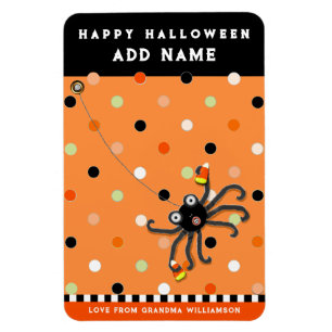 Personalisierte Halloween-Karte für Kinder Magnet