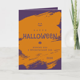 Personalisierte Halloween-Karte zum Falten Karte