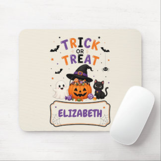 Personalisierte Halloween-Namens-Mauspad für Kinde Mousepad
