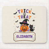 Personalisierte Halloween-Namens-Mauspad für Kinde Mousepad (Vorne)