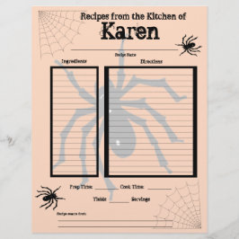 Personalisierte Halloween-Rezept-Seite